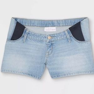 ISABEL Maternity by Ingrid & Isabel - Under Belly Midi Maternity Jean Shorts